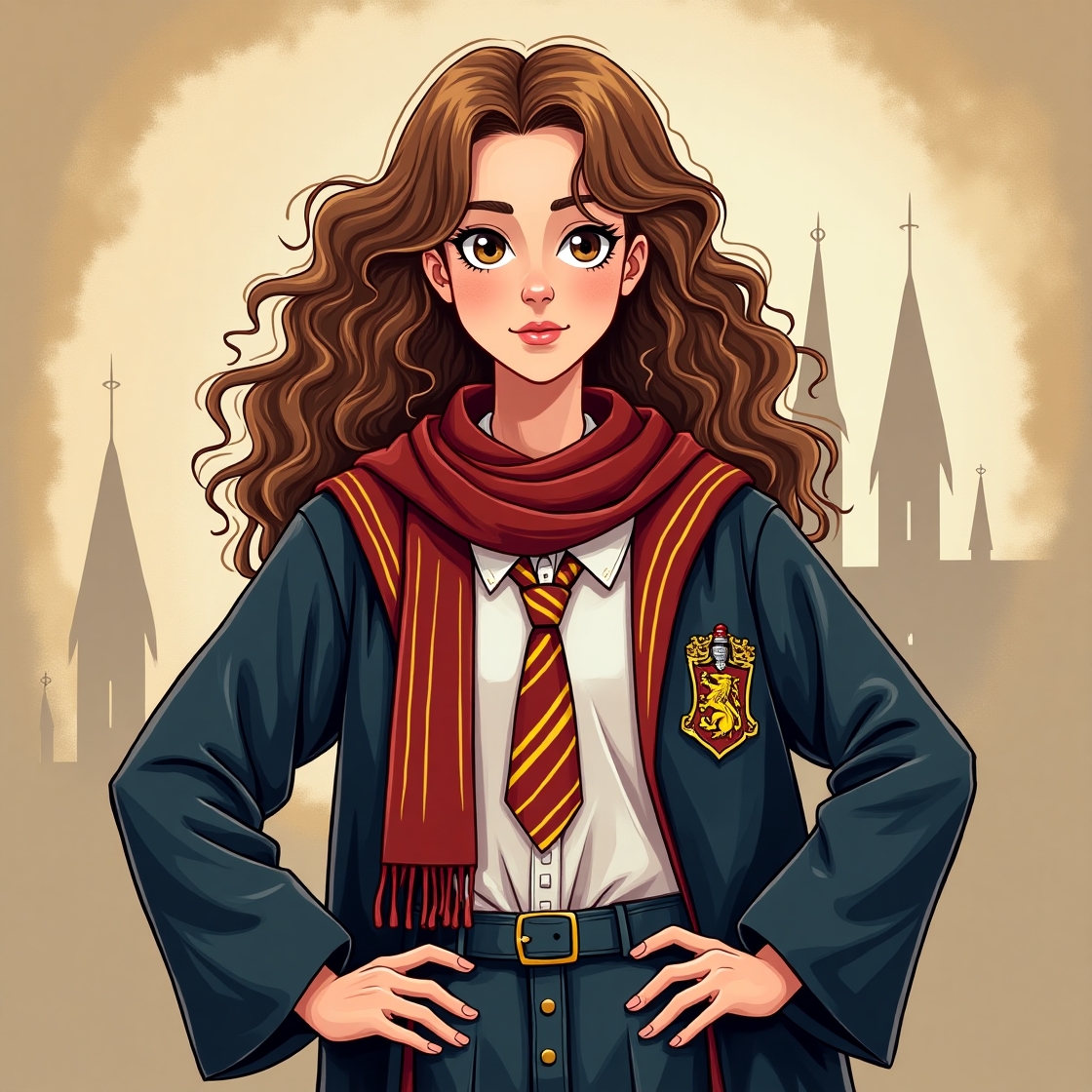 Hermione Granger em Forma de desenho